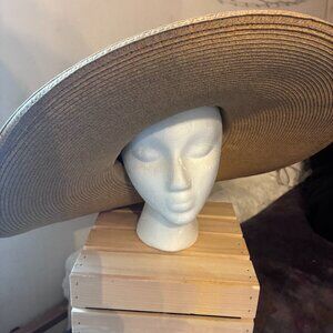 A New Day Straw Beach Hat w/ Embellished Band
